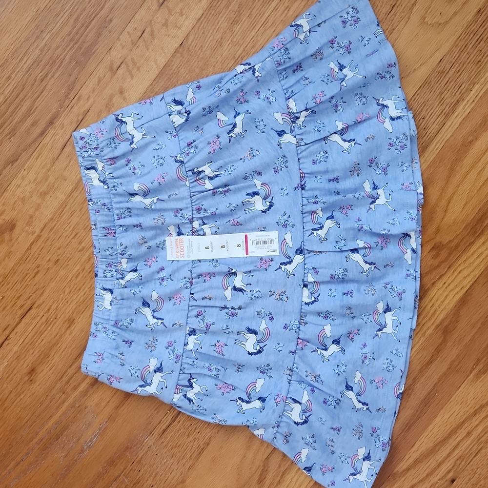 Unicorn Tiered Skort Size 8